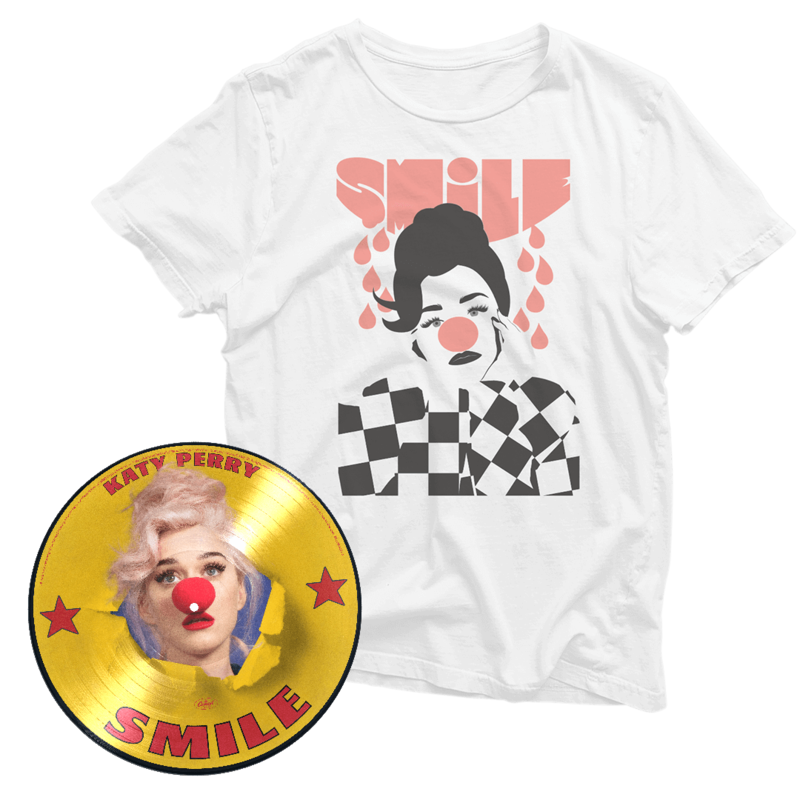 Smile (Ltd. Picture Disc + Teary Eyes T-Shirt) by Katy Perry - Vinyl Bundle - shop now at Katy Perry store